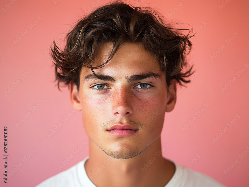 Fototapeta premium Man smiling close-up