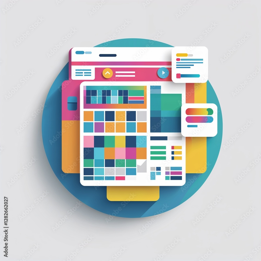 grid view icon on plain white background grid view icon on plain white background