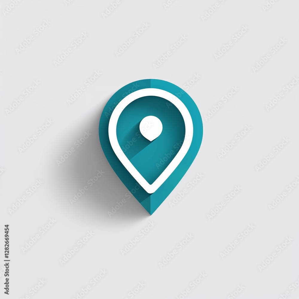 location pin icon on plain white background location pin icon on plain white background