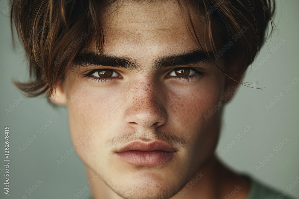 Fototapeta premium Man smiling close-up