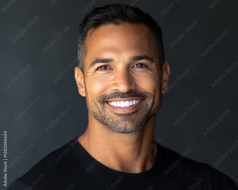 Fototapeta premium Man smiling close-up