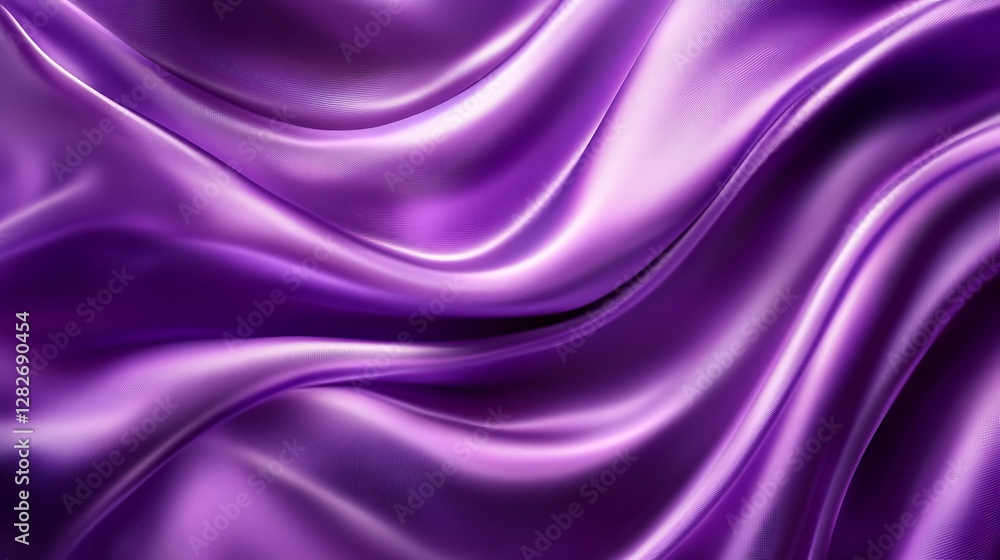 Obraz premium Luxurious Purple Silk Drapery: A Study in Smoothness and Elegance