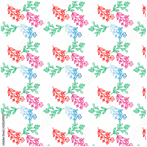 seamless background with flowers 
