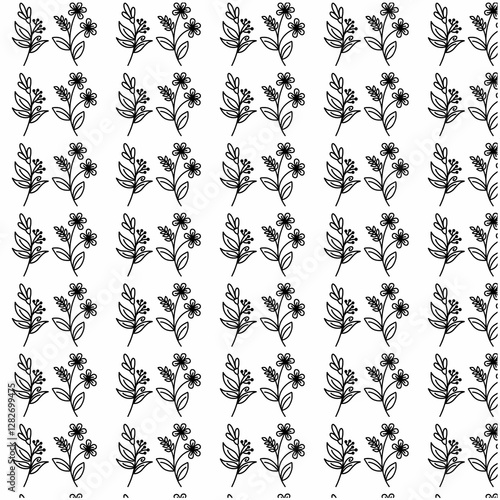 seamless pattern with flowers