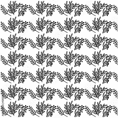 black and white seamless pattern