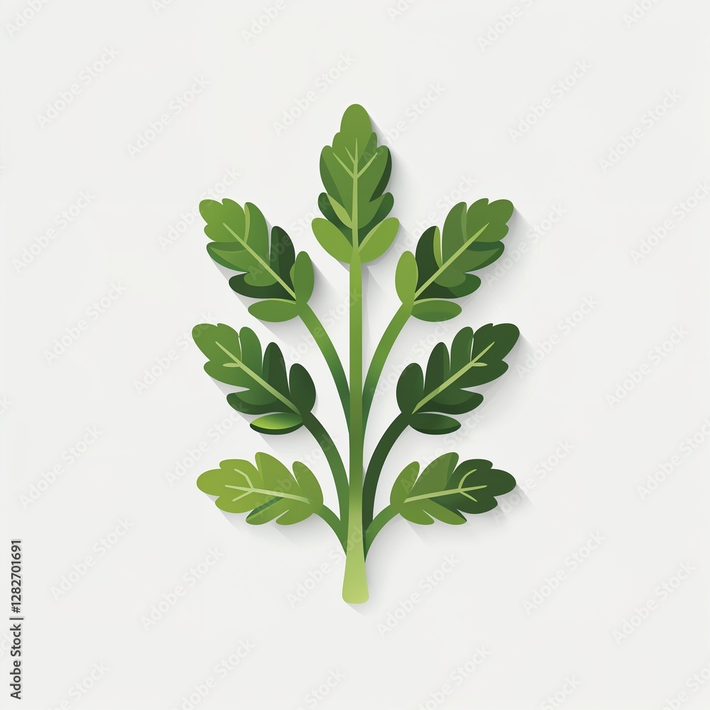 Naklejka premium tarragon icon on plain white background