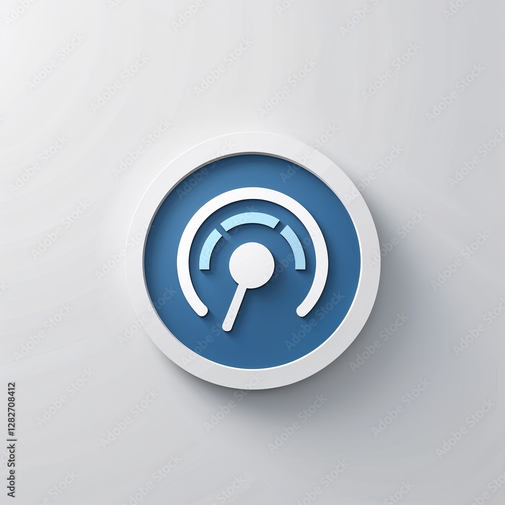 wind speed icon on plain white background wind speed icon on plain white background