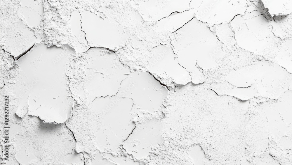 Cracked white plaster wall texture background (1) Cracked white plaster wall texture background (1)