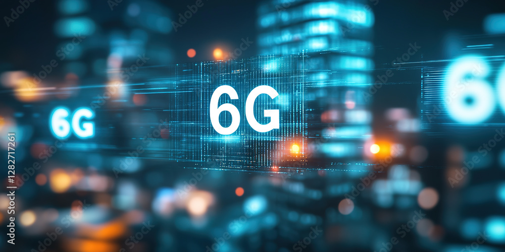 Future Communication Interconnection Technology 6G Communication Technology Concept Future Communication Interconnection Technology 6G Communication Technology Concept