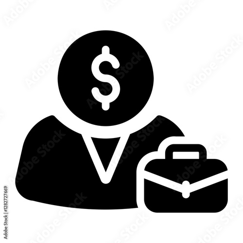 stockbroker Solid icon