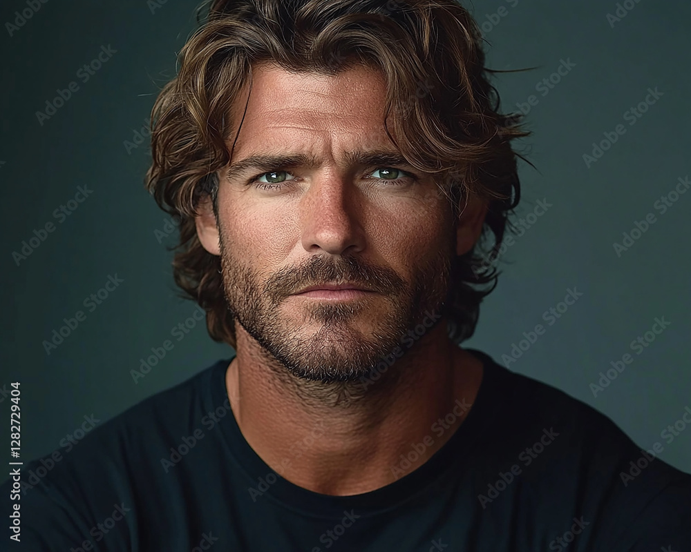 Fototapeta premium Man smiling close-up