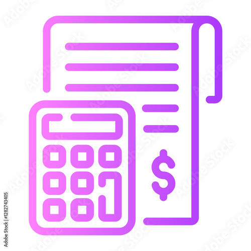 calculate Line Gradient Icon