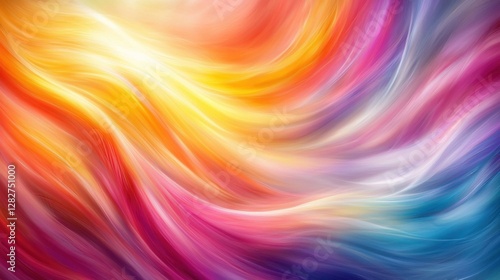 Wallpaper Mural Colorful abstract art with vibrant swirling brushstrokes, bright light, for background Torontodigital.ca