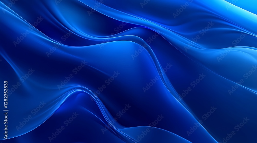 Abstract blue wavy fabric background Abstract blue wavy fabric background