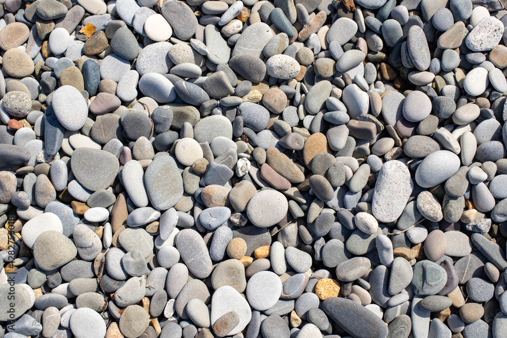 Background texture of sea pebbles, round small stones. Background texture of sea pebbles, round small stones.