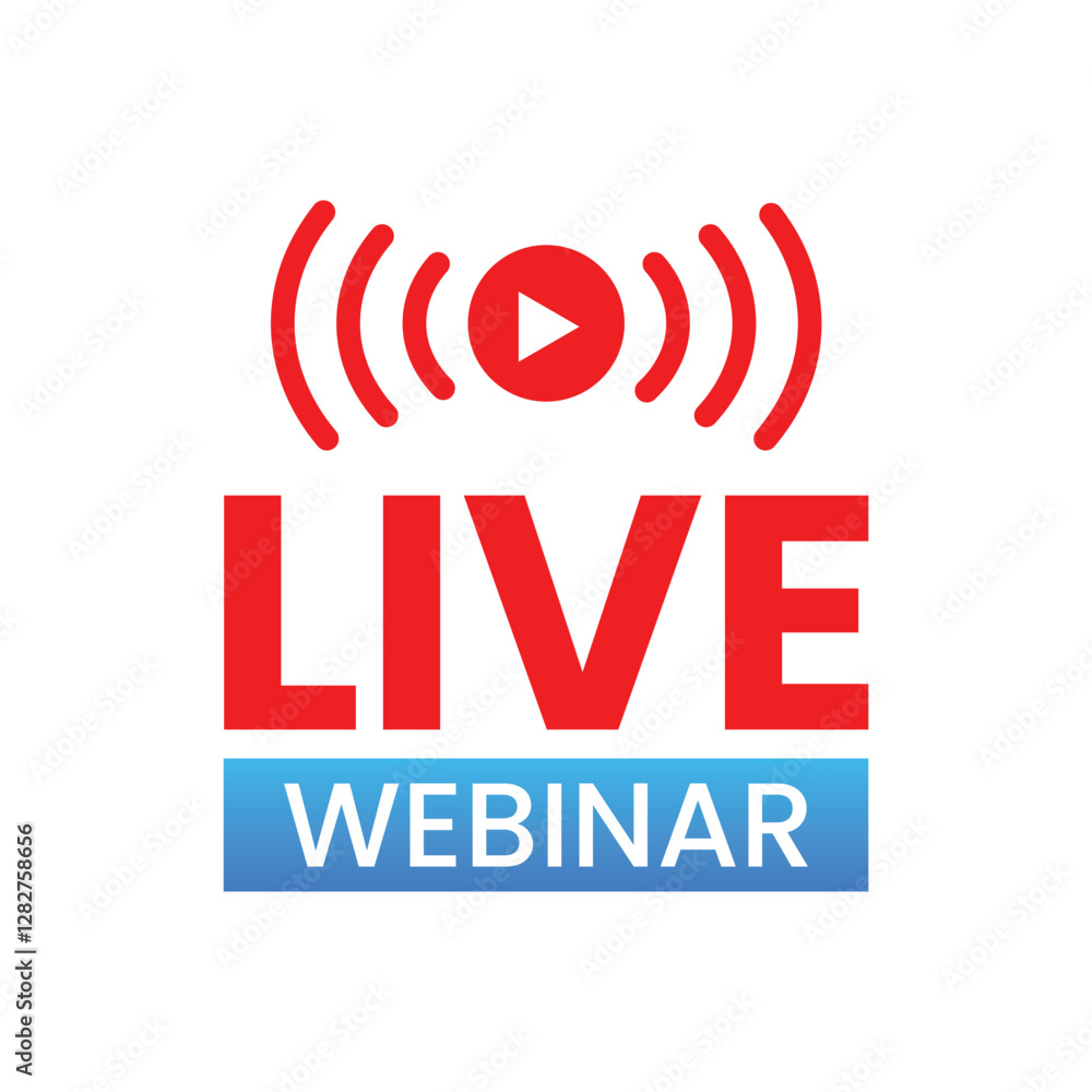 vector live webinar icon and banner design
vector live webinar icon and banner design