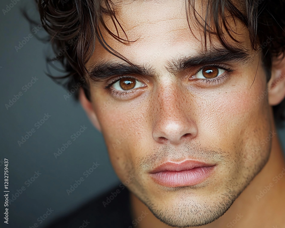 Fototapeta premium Man smiling close-up