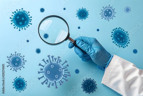 Medical Research: Examining Viruses Under Magnification