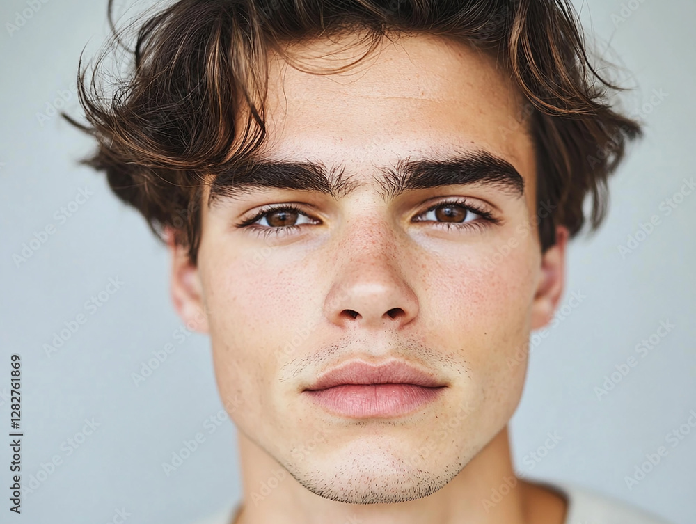 Obraz premium Man smiling close-up