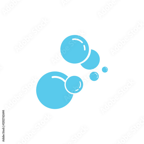 Bubble water logo vector and symbol