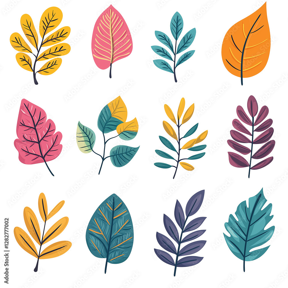 Obraz premium set of leaves