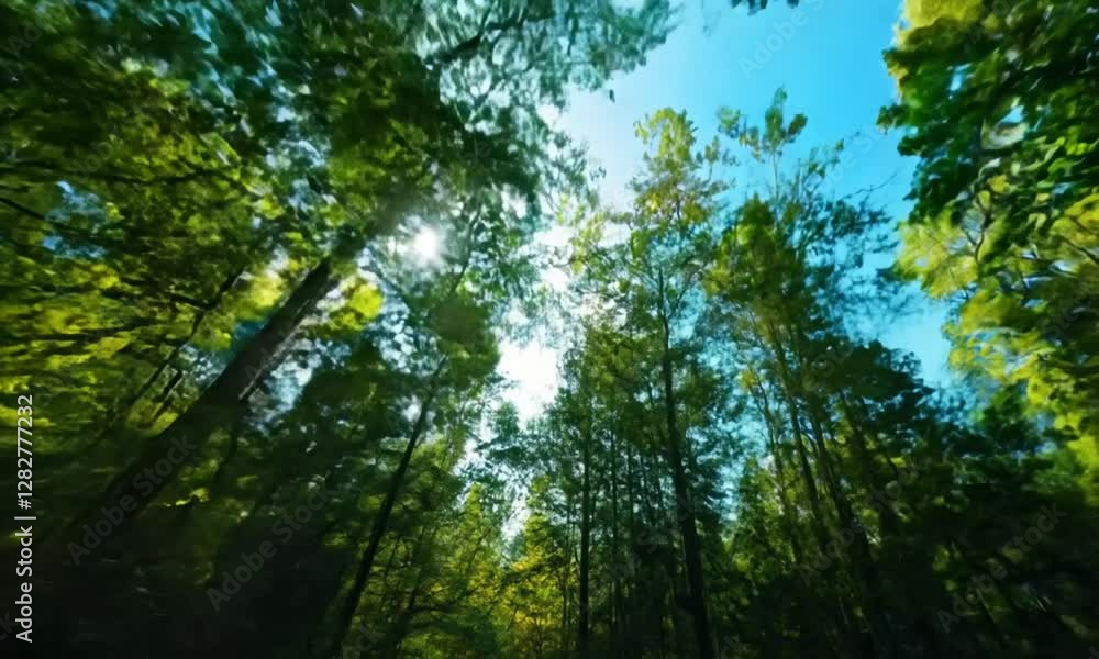 Cinematic First Person View Shot of Forest in Hyper-Speed Cinematic First Person View Shot of Forest in Hyper-Speed