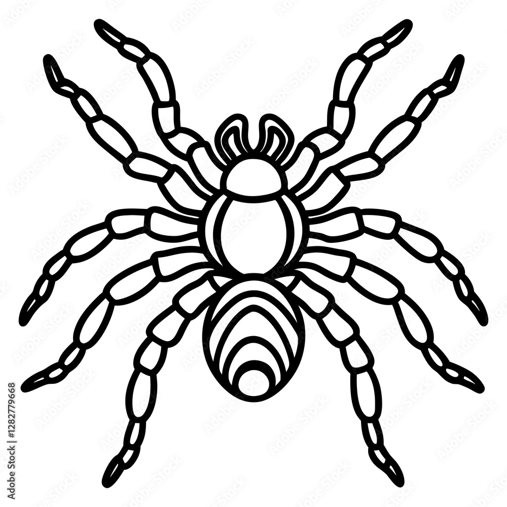 Obraz premium Spider Linework Vector