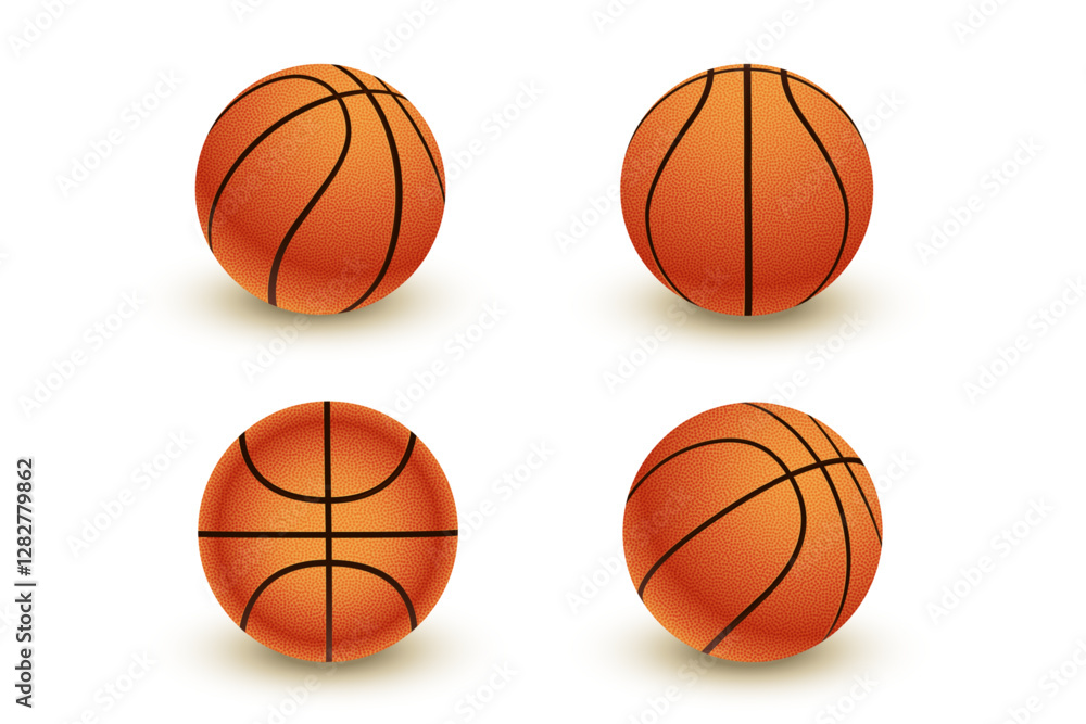 set of four 3d streetball background for championship set of four 3d streetball background for championship