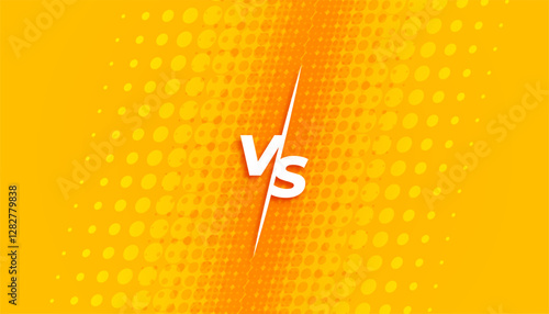 stylish duel clash versus vs yellow banner for team fight
