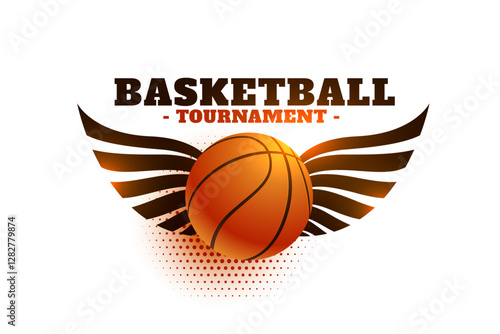 stylish basketball tournament background for athlete club or team