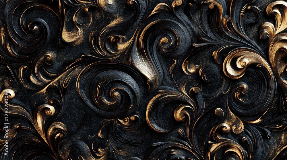 A dark, baroque wallpaper, adorned with swirling patterns and intricate gold details, would create a dramatic and opulent backdrop for your artistic vision. A dark, baroque wallpaper, adorned with swirling patterns and intricate gold details, would create a dramatic and opulent backdrop for your artistic vision.