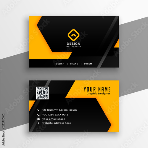 modern and abstract business card template a corporate stationery