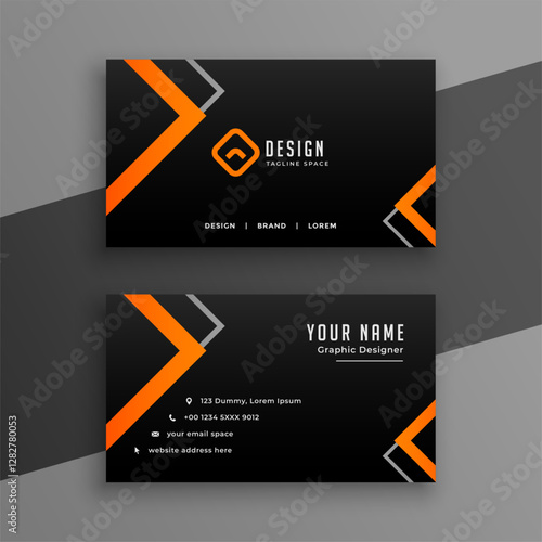 company visiting card abstract template for individual information
