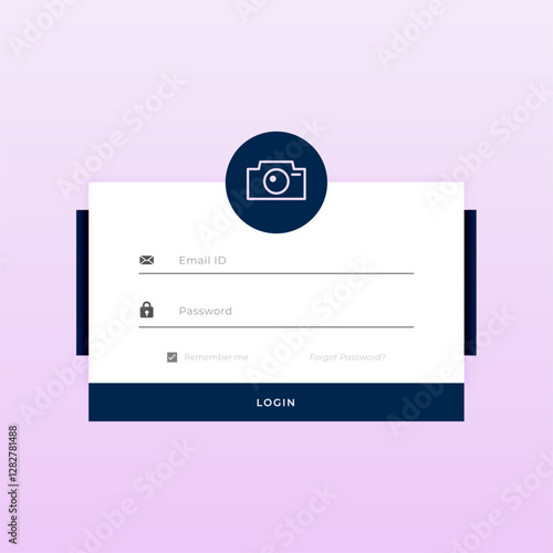 business login page screen template for web app access