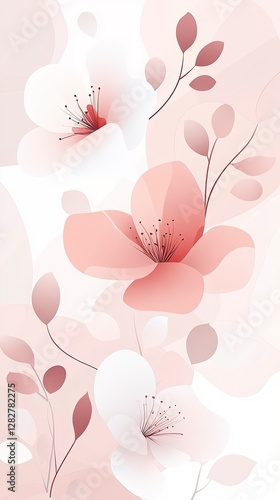 Icon Set of Abstract Cherry Blossom Patterns, Cherry Blossom Festivals