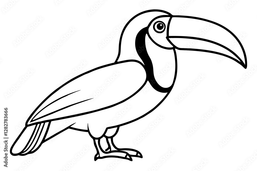 Obraz premium Stylized Toucan Vector