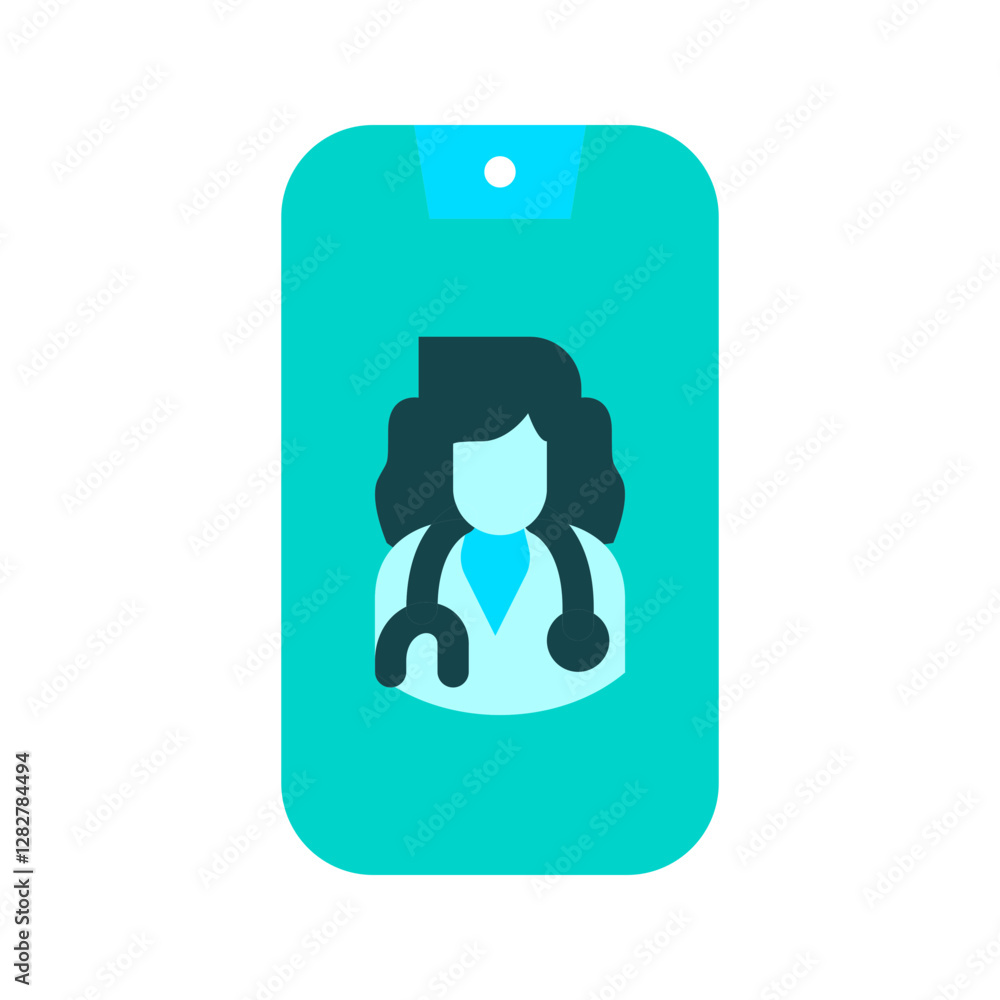 medical Video call Female icon medical Video call Female icon