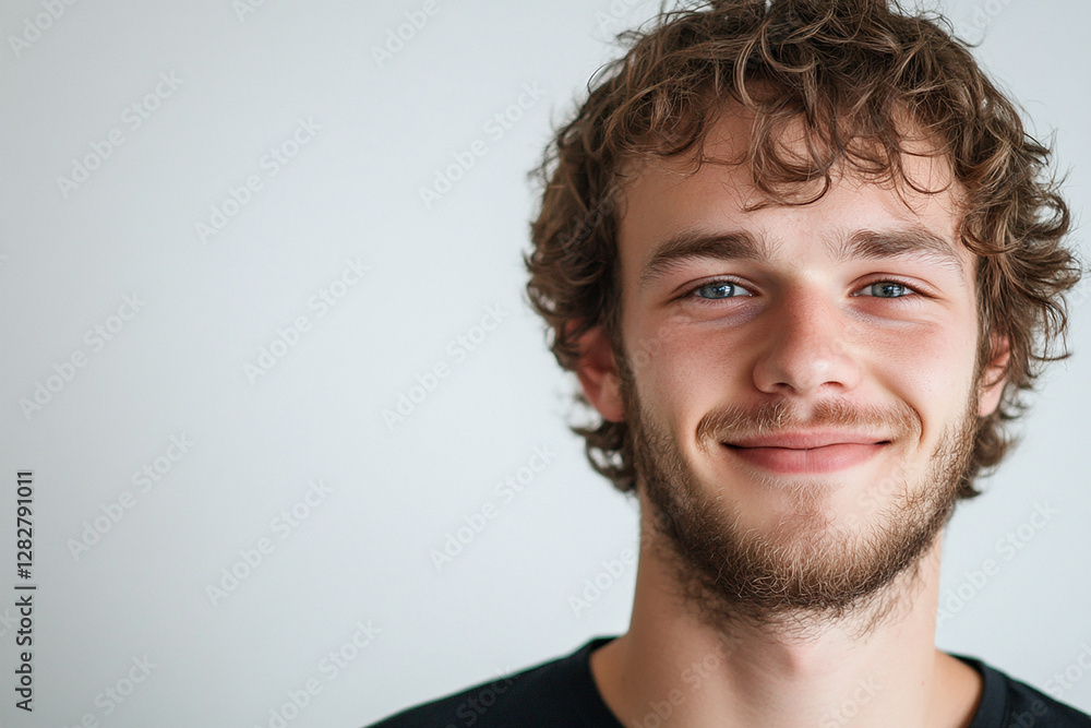 Fototapeta premium Man smiling close-up