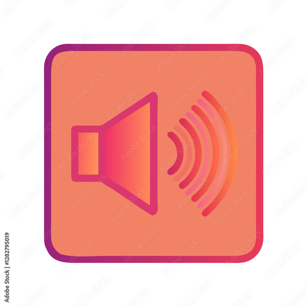 Visual sound waves icon for hearing accessibility and inclusion Visual sound waves icon for hearing accessibility and inclusion