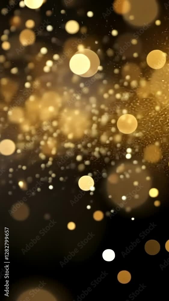 Golden Luminescence: A captivating display of shimmering golden bokeh lights against a black background. The image is full of depth and sparkle, creating a sense of magic and celebration. Golden Luminescence: A captivating display of shimmering golden bokeh lights against a black background. The image is full of depth and sparkle, creating a sense of magic and celebration.