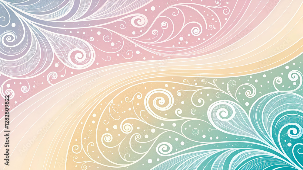 Soft abstract swirls with a fluid blend of pastel hues, creating a dreamy and elegant modern background. Soft abstract swirls with a fluid blend of pastel hues, creating a dreamy and elegant modern background.