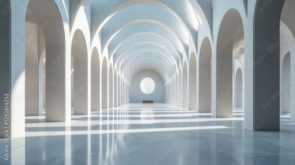 Obraz premium A legislative hall with grand archways leading into the chamber. Featuring importance and entry