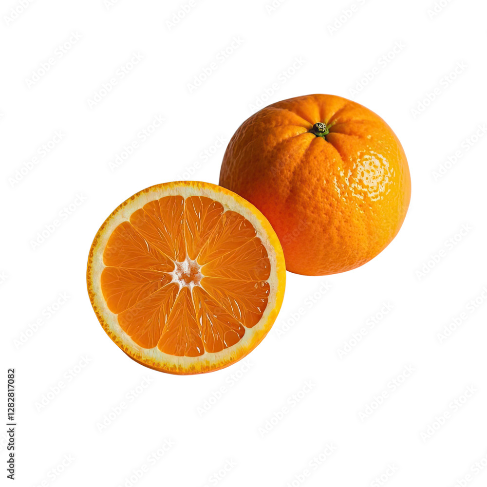 Fresh Oranges With Transparent Background, Generative AI Fresh Oranges With Transparent Background, Generative AI