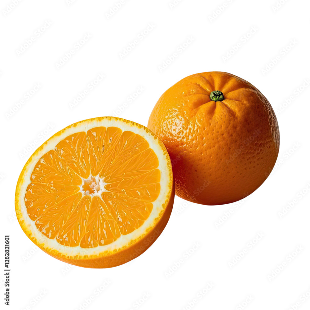 Fresh Oranges With Transparent Background, Generative AI Fresh Oranges With Transparent Background, Generative AI