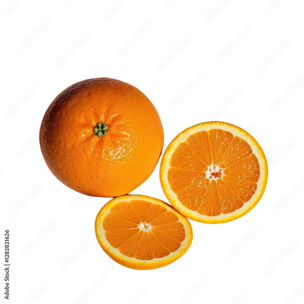 Fresh Oranges With Transparent Background, Generative AI Fresh Oranges With Transparent Background, Generative AI