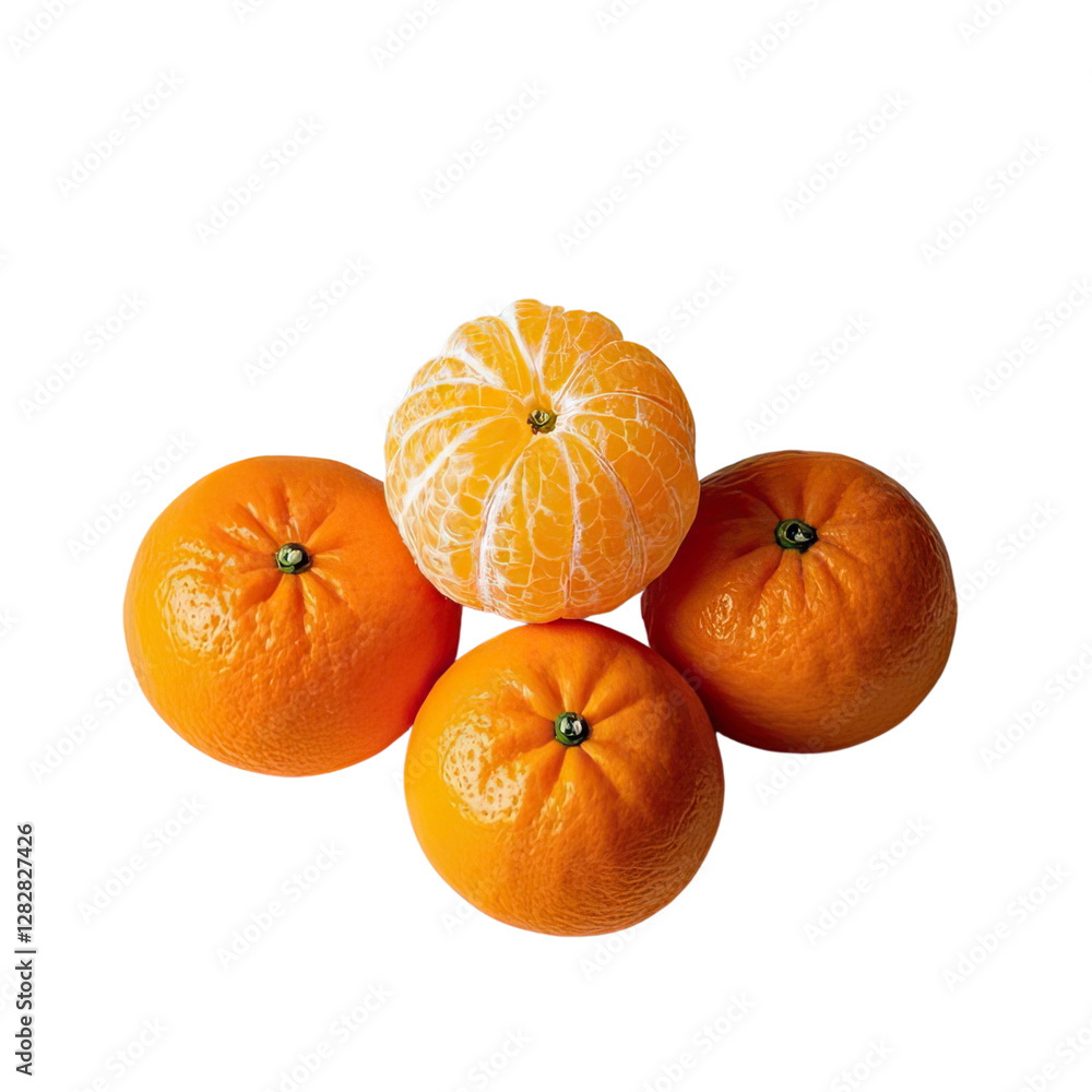 Fresh Oranges With Transparent Background, Generative AI Fresh Oranges With Transparent Background, Generative AI