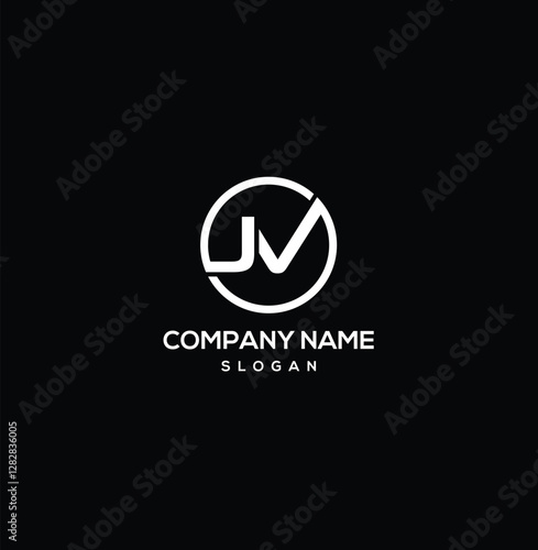 Free Download Elegant JV Monogram Vector Logo for Branding
 - GFXLoad