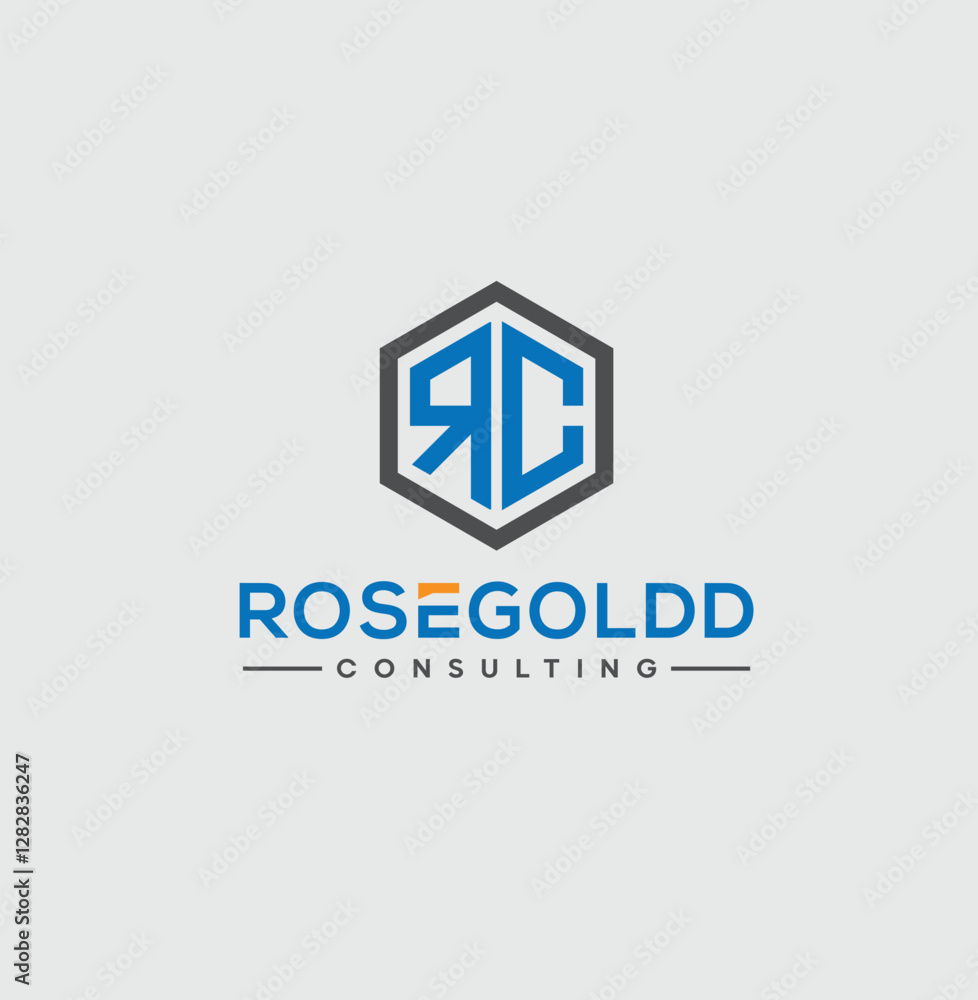 Fototapeta premium Unique RC Logo | Custom Monogram Vector Design 