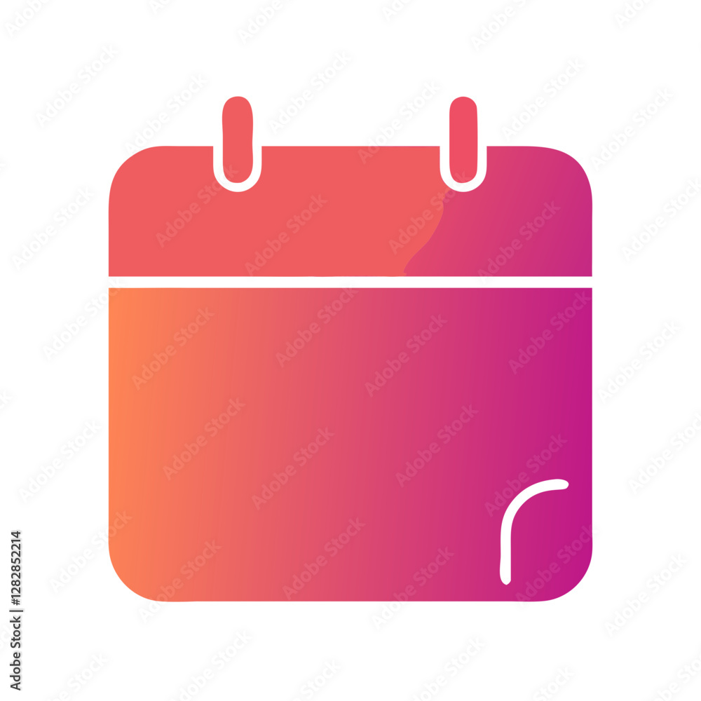 School preparation calendar icon, academic planning, gradient pink School preparation calendar icon, academic planning, gradient pink