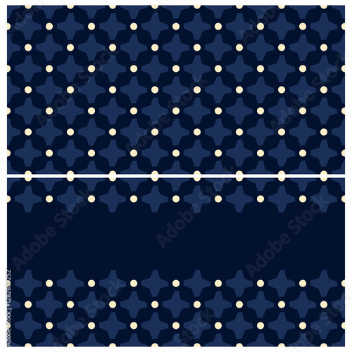 Simple geometric pattern abstract diamond shapes motif minimal background. Small round elements modern fabric design textile swatch ladies dress, man shirt all over print block.